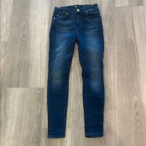 7 For All Mankind Dark Blue Skinny Jeans